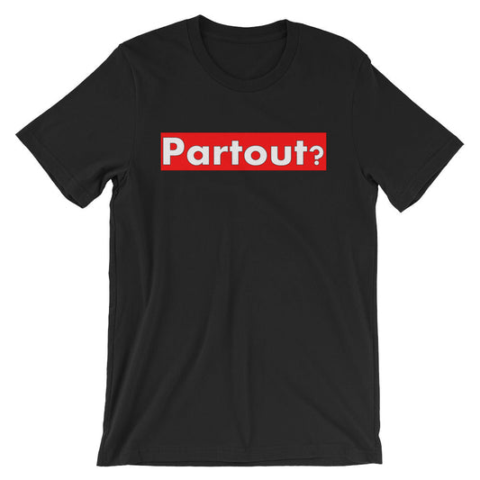 Black Banner T-Shirt | Partout Banner T-Shirt | Modify It